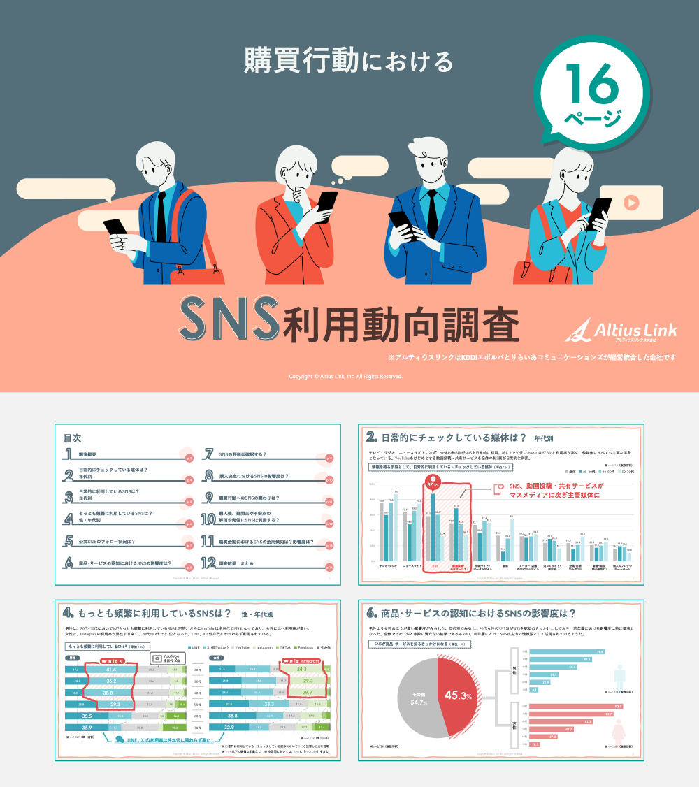 購買行動におけるSNS利用動向調査レポート