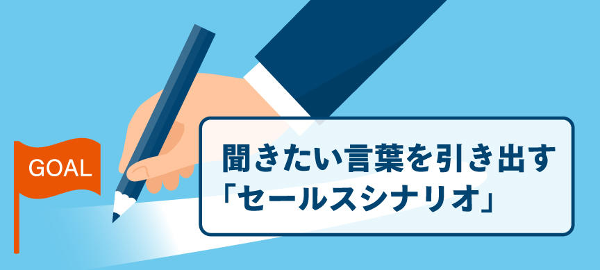 聞きたい言葉を引き出す「セールスシナリオ」